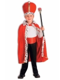 60598 Child-King Robe & Crown Set-Red