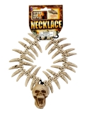 62942 Stone Age Teeth & Skull Necklace