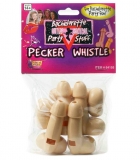 64155 Bachelorette Pecker Whistle 6 Pkt