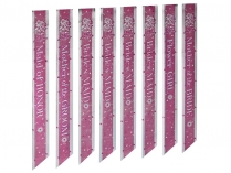 67641 Bridal Party Sash Set 8/Pcs