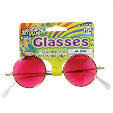 69476 Hippie Glasses Pink Lenses