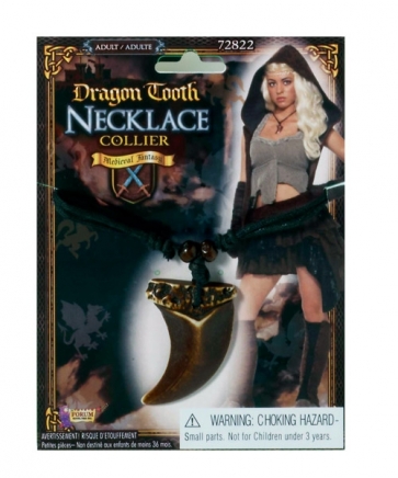 72822 Medieval Fantasy Dragon Tooth Necklace