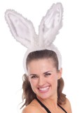 74315 Bunny Ears Fluffy White Super Deluxe