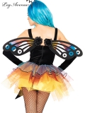 A1964BOS STRAPLESS BUTTERFLY WINGS O/S BLACK
