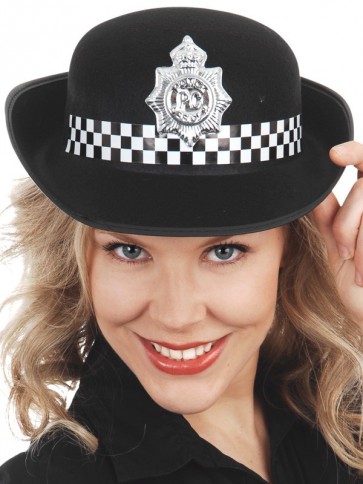 N2293 Police Hat UK Ladies Black