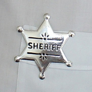 N2966 Sheriff Badge Small Silver MIN 6
