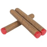 N44696 Cigars (set of 3) w/ red painted tips 15cm