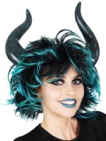 N95538 She Devil with Horns Turquoise & Black