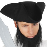 NAF0495 Pirate Hat Soft Mottled Black
