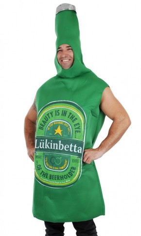 ND1258 Lukinbetta Green Beer Bottle Costume