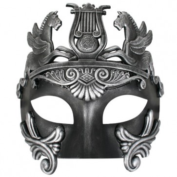 ND4532 CAVALLI Centurion Black & Silver Eye Mask