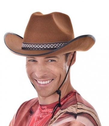 NL1170 Cowboy Hat Brown with Woven Band