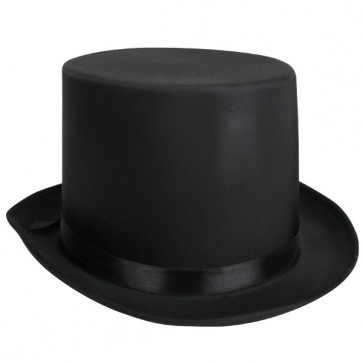 NL1393 Lincoln Top Hat Satin Black