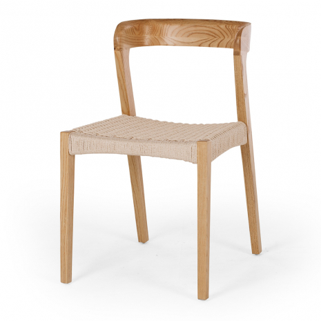 HZCBJNAT Haast Chair Natural Rope Seat