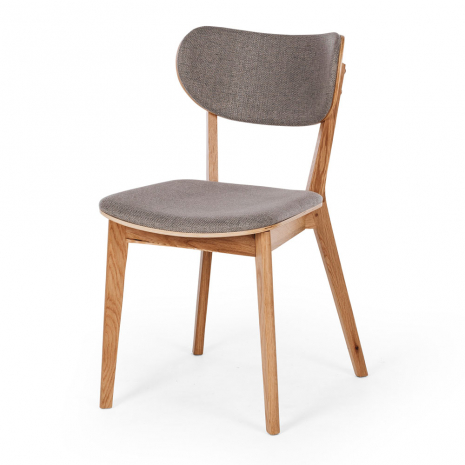 PLQINZURL Zurich Chair (Nat Oak) Light Grey