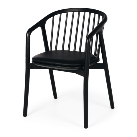 SHCHMADB NORD Chair (Black Oak) BLK PU Seat