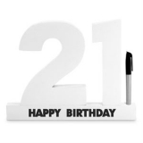 LMNG339 LANDMARK 21ST BIRTHDAY SIGNATURE BLOCK - WHITE