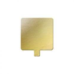 BB2109 Cake Square Single Serve Tab Gold 70mm CCB