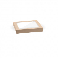 CD2234 Lid Kraft/PLA Window t/s Catering/Platter Box Kraft Small