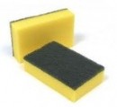 FE0025 Scourer Sponge Green & Yellow
