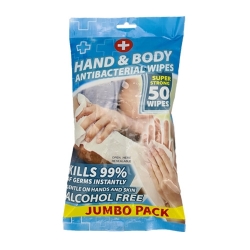 FF0185 Wipes Hand and Body Antibacterial Alcohol Free