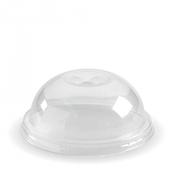 GA0077 Lid Dome Slot t/s Clear BioPak Cups 150-280ml C76DX