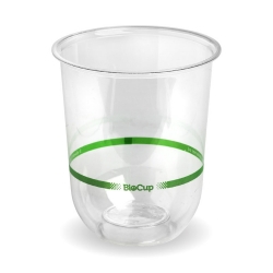 GA0098 Cold Cup Tumbler Clear PLA Q500ml BioPak 16oz