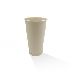 GB0309 Paper Cold Cup 700ml 24oz Bamboo Coated BioPBS