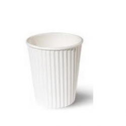 GD0005 Paper Hot Cups 4oz White Ripple