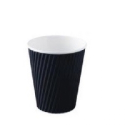 GD0007 Paper Hot Cups 4oz Cool Wave BLACK Slv25