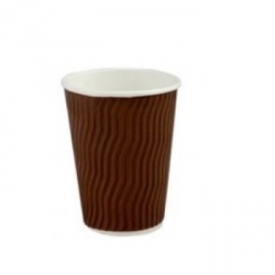 GD0043 Paper Hot Cups 8oz Cool Wave BROWN