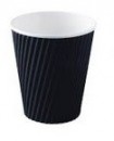GD0067 Paper Hot Cups 8oz Black Ripple