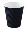 GD0113 Paper Hot Cups 12oz Black Ripple