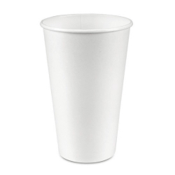 GD0122 Paper Hot Cups 16oz White PEC-16W