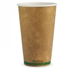 GD0124 Paper Hot Cups 16oz Kraft BioPak BCK16GS