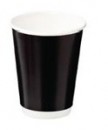 GD0143 Paper Hot Cups 16oz Cool Wall BLACK