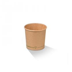 GD0450 Paper Bowl Kraft PLA Soup / Gelato 4oz, 130ml BBP4