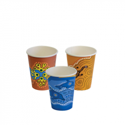 GD2108 Paper Hot Cups Eco 8oz-90 Indigenous KEIP Series