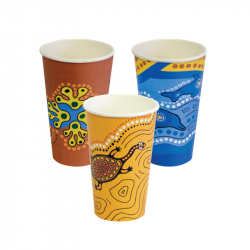 GD2308 Paper Hot Cups Eco 16oz Indigenous KEIP Series