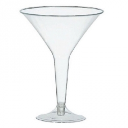 GE0030 Plastic Martini Glasses 160ml Alpen