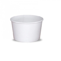 GF0007 Sundae Cups Paper - Gelato Plain White 4oz/120ml *NLA