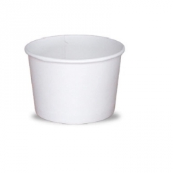 GF0012 Sundae Cups Paper - Gelato Plain White 5oz/150ml