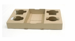 GG0012 Drink Trays Cardboard 4 Cup (with middle tray)