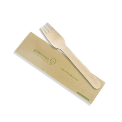 IC0006 Forks Wooden 16cm Individually Wrapped