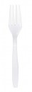 IC0020 Plastic Forks White HEAVY DUTY Pkt50