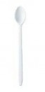 IC0070 Plastic Spoons - White Long Handled Soda Pkt100