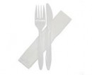 IC0077 Combo Wrapped Plastic Fork, Knife, Napkin