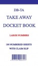 JA0005 Docket Book Small Tear Off Takeaway DB-TA 006