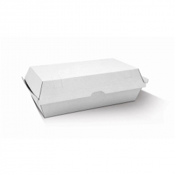 LC1059 Snack Box Large White Corrugated 290x170x85mm WCB8