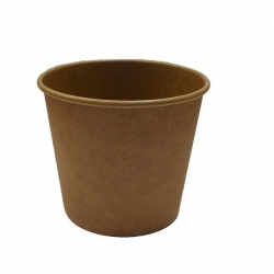 LC3012 Hot / Cold Food / Chip Cup Kraft Brown 8oz BB8